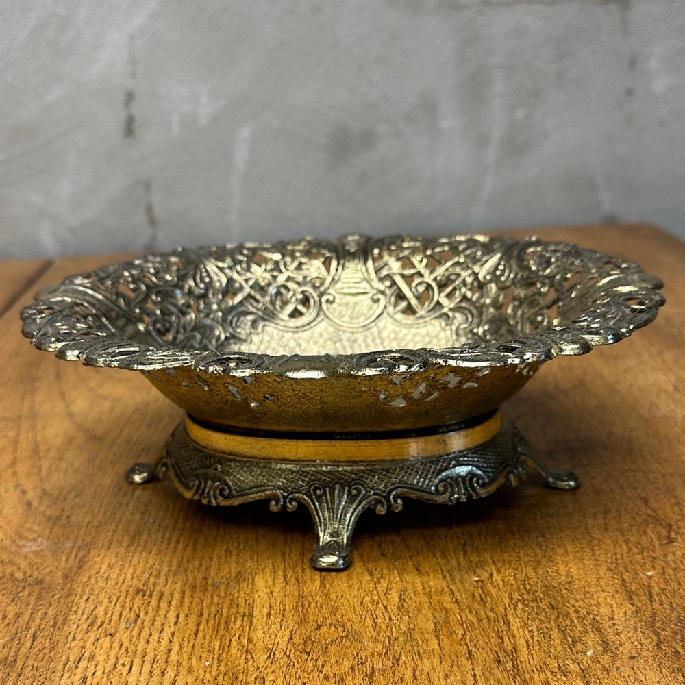 Ornate Gold Decorative Bowl